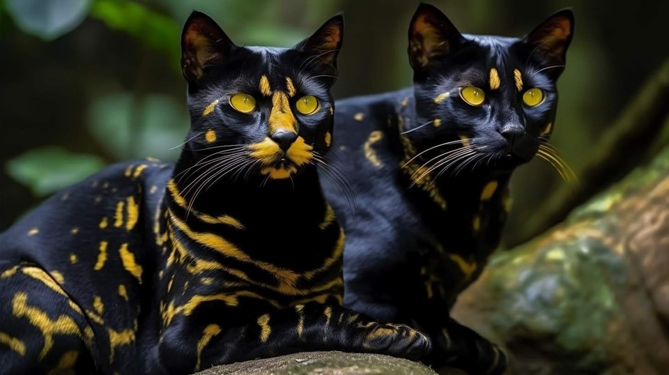 Into the Wild: Exploring the Mysteries of Felis Salamandra Cats and Their Unique Black and Gold Patterns